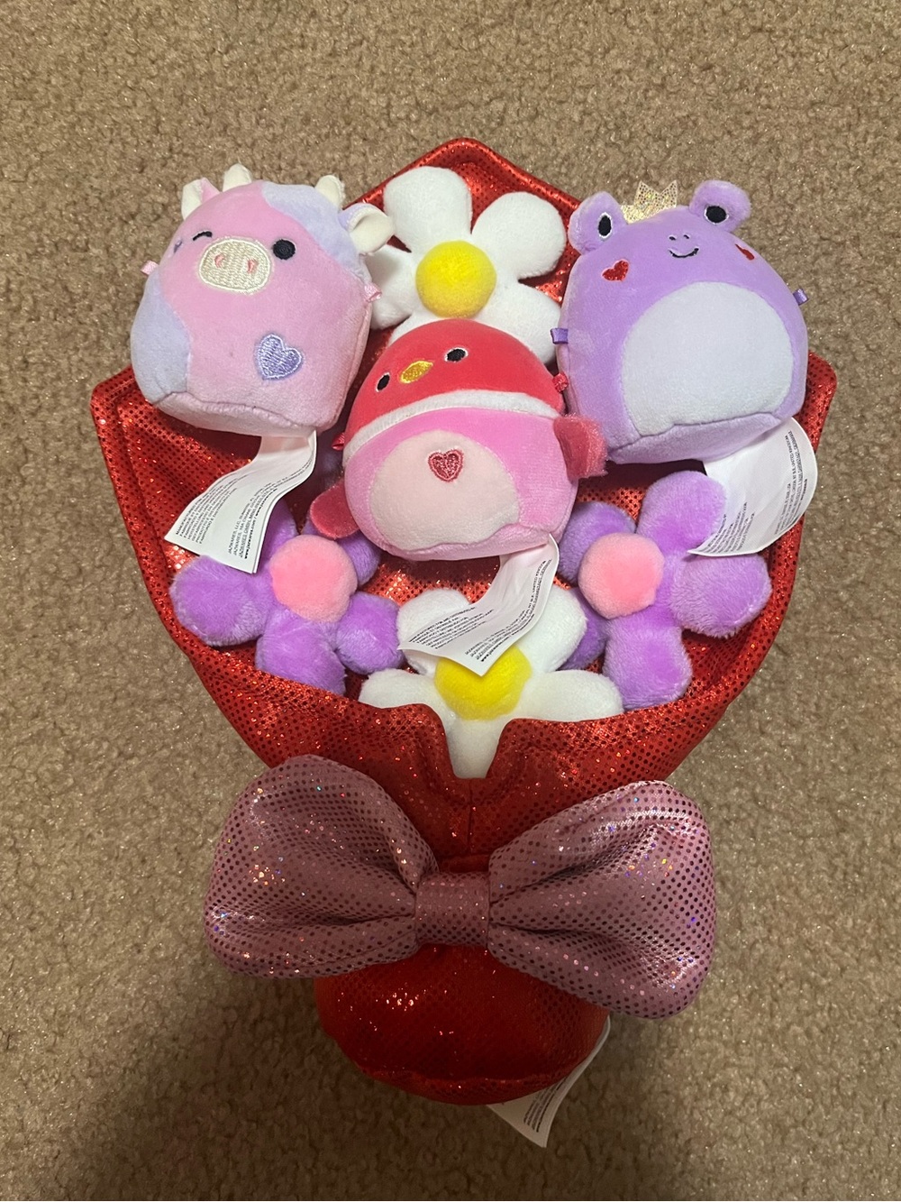 Squishmallow Micromallow Valentines Bouquet 💐